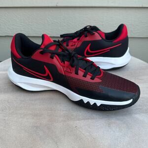 Nike Precision VI Bred Mens Basketball Sneakers Size 8.5 Black Athletic Shoes